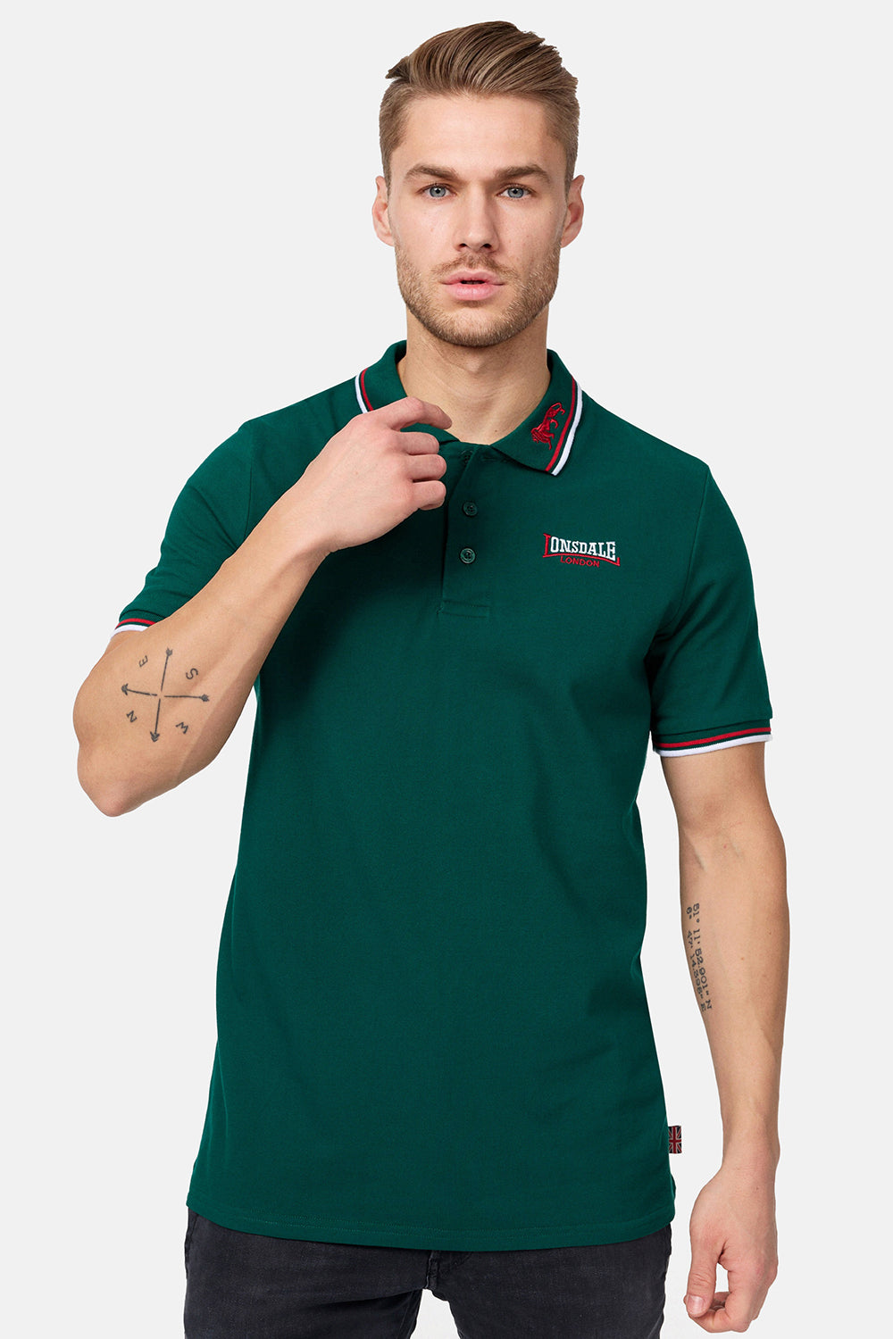 Lonsdale 110629 Lion Poloshirt Grün