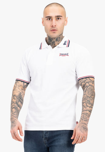 Lonsdale 110629 Lion Poloshirt Weiss