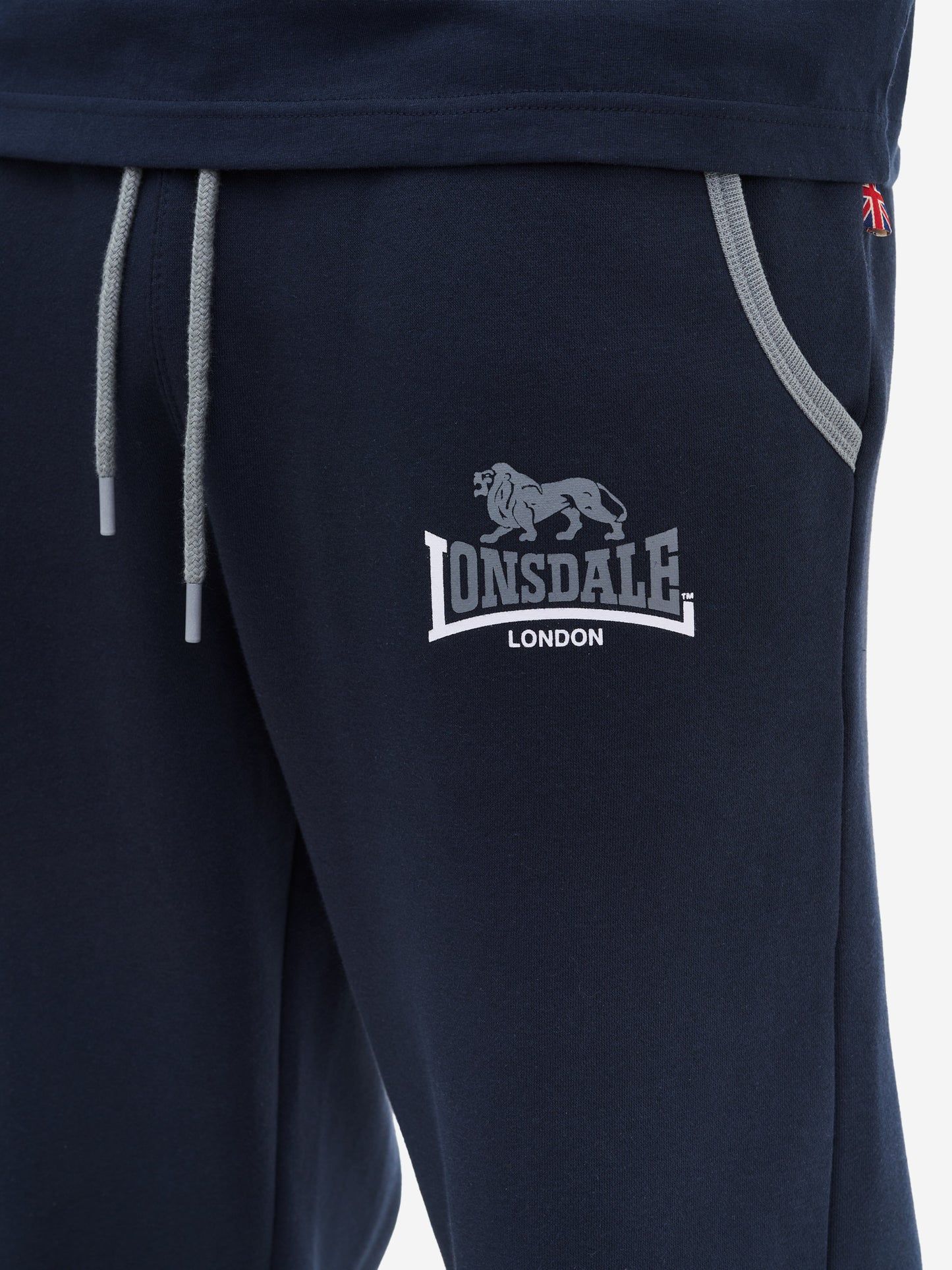 Lonsdale Jogginghose Dark Navy mit kontrastfarbenen Kordelzügen