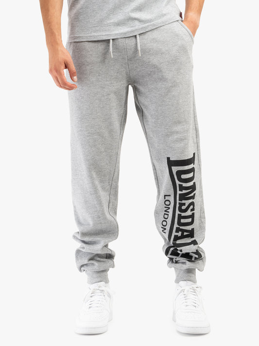 Lonsdale 110786 Logo Large Jogging Hose Marl Grey