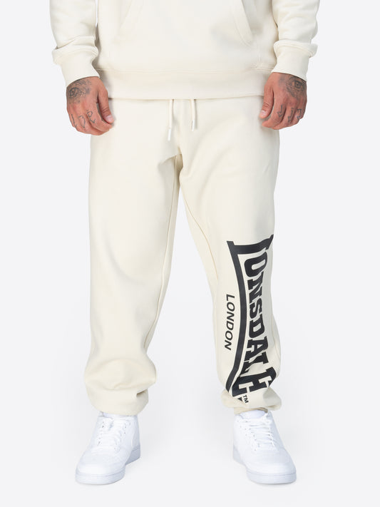 Lonsdale Jogginghose beige  in sportlichem Design, aus weichem Material mit elastischem Bund und Logo-Print an der Seite