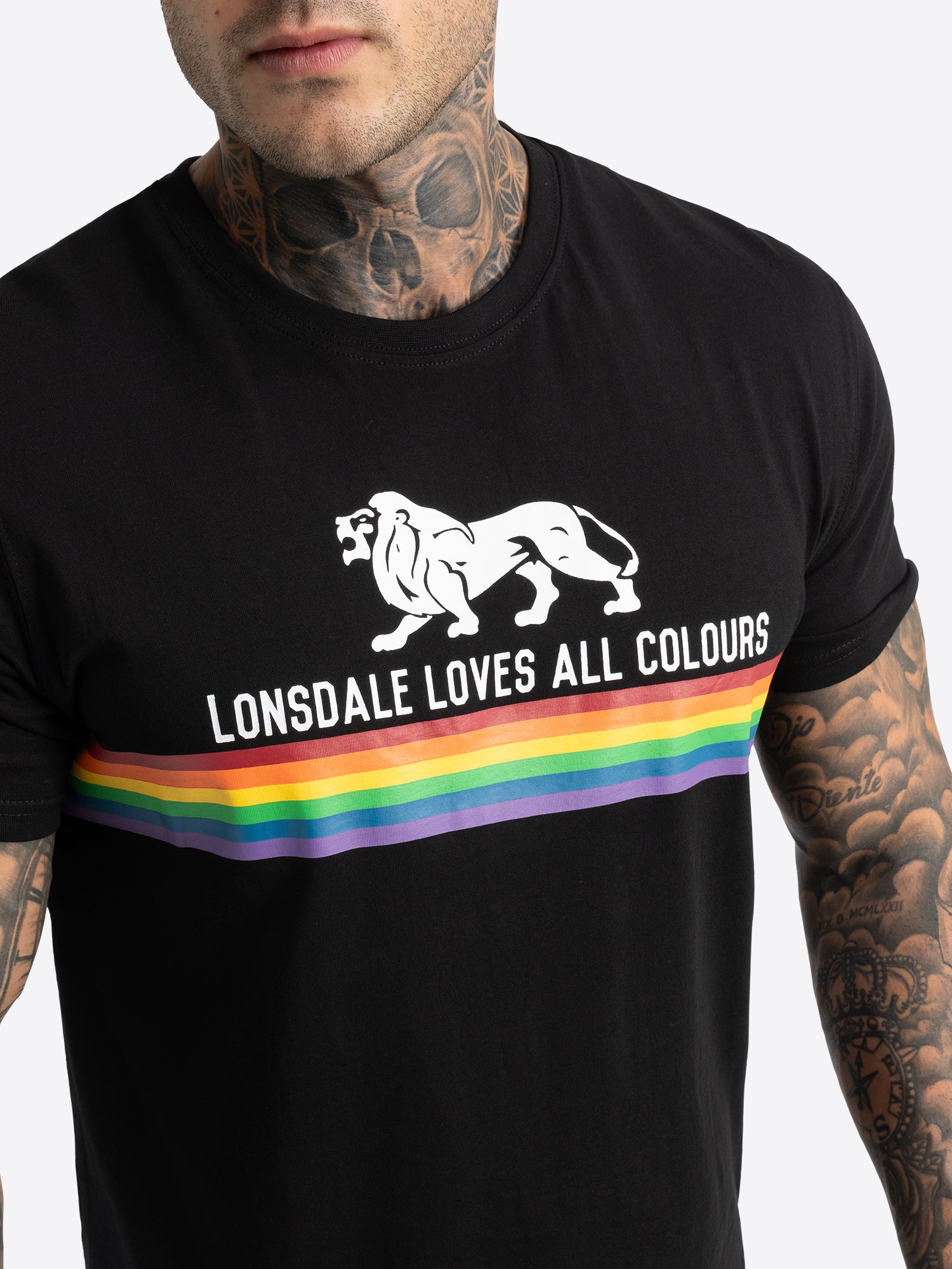 Lonsdale 111011 Nelson T-Shirt - Schwarz