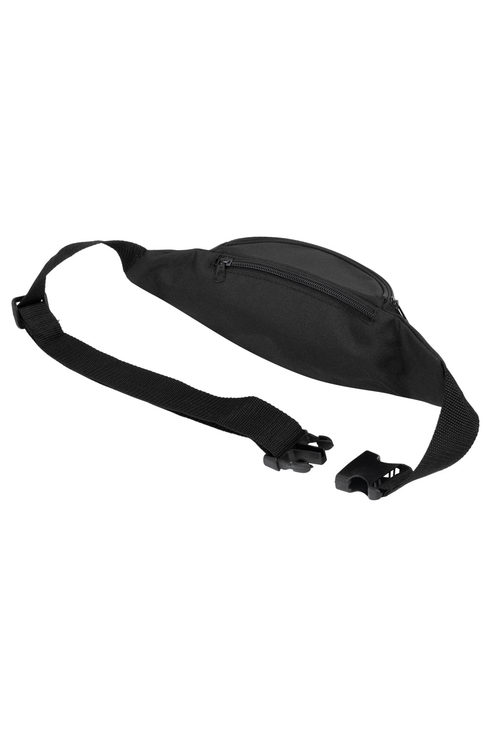 Lonsdale Hip Bag Schwarz Gürteltasche mit weissem Logo und Reissverschlussfächern.