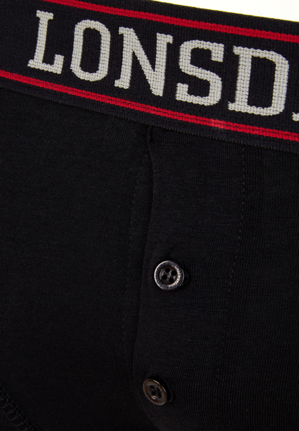 Lonsdale Boxershorts Doppelpack für Herren – bequeme Baumwollunterwäsche in Schwarz 