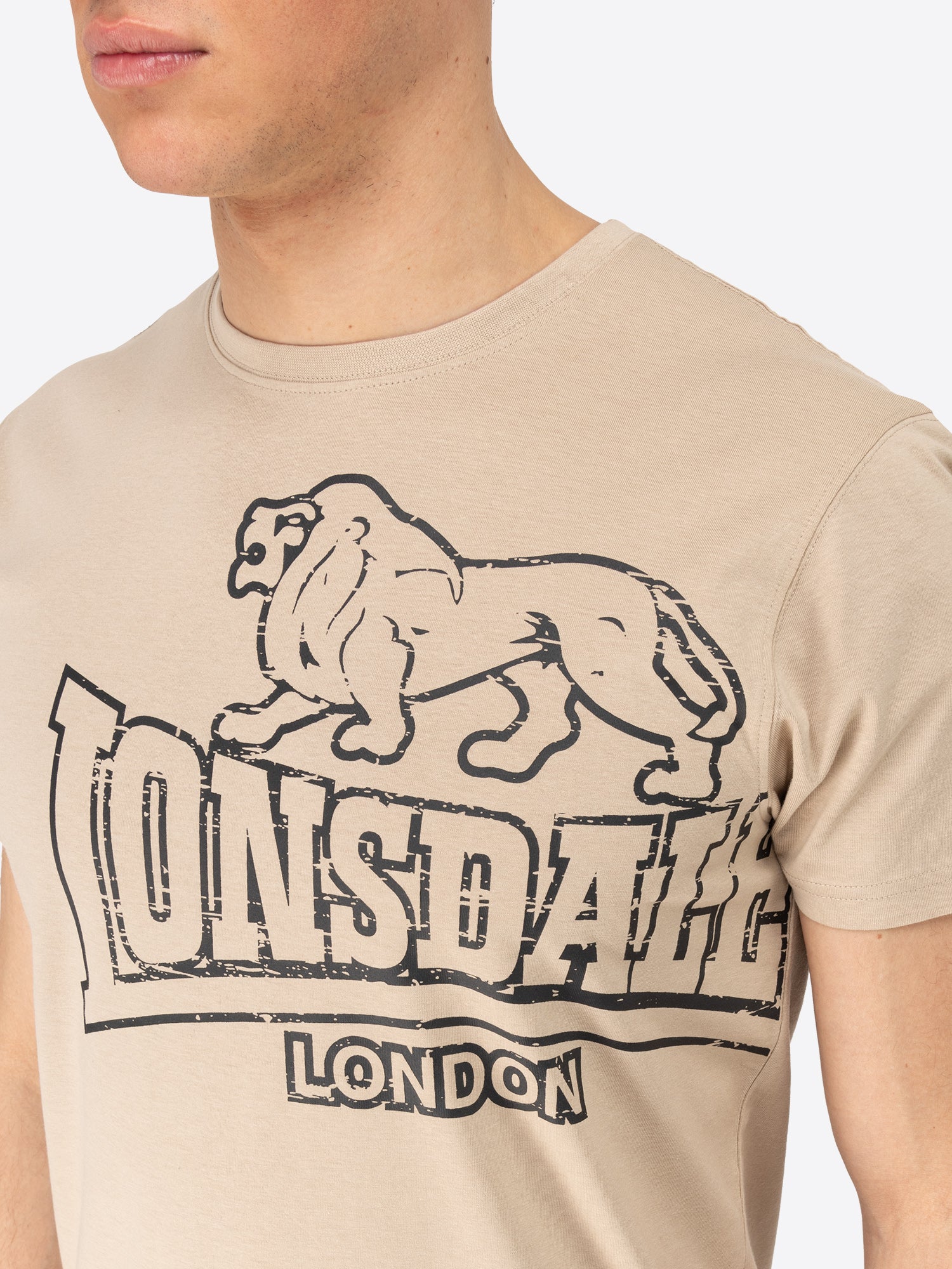 Lonsdale 111262 Langsett T-Shirt Vintage Sand