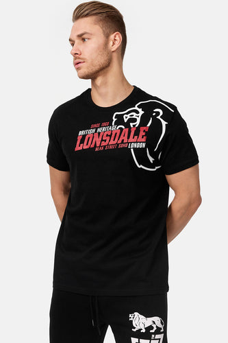 Lonsdale 111273 Walkley T-Shirt Schwarz