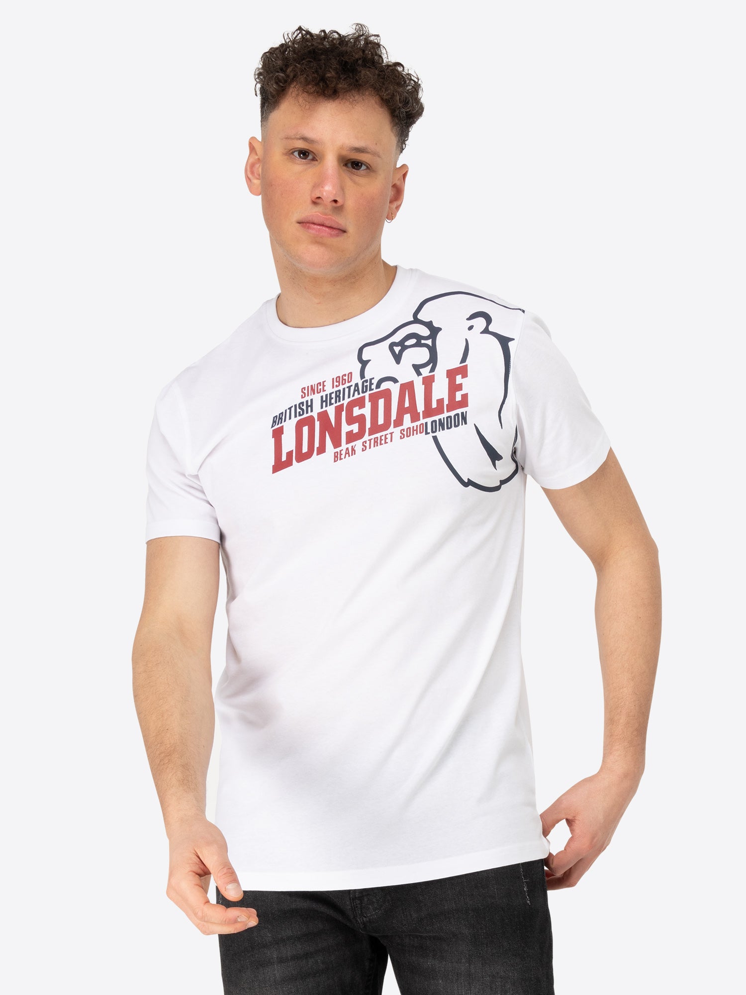 Lonsdale 111273 Walkley T-Shirt Weiss