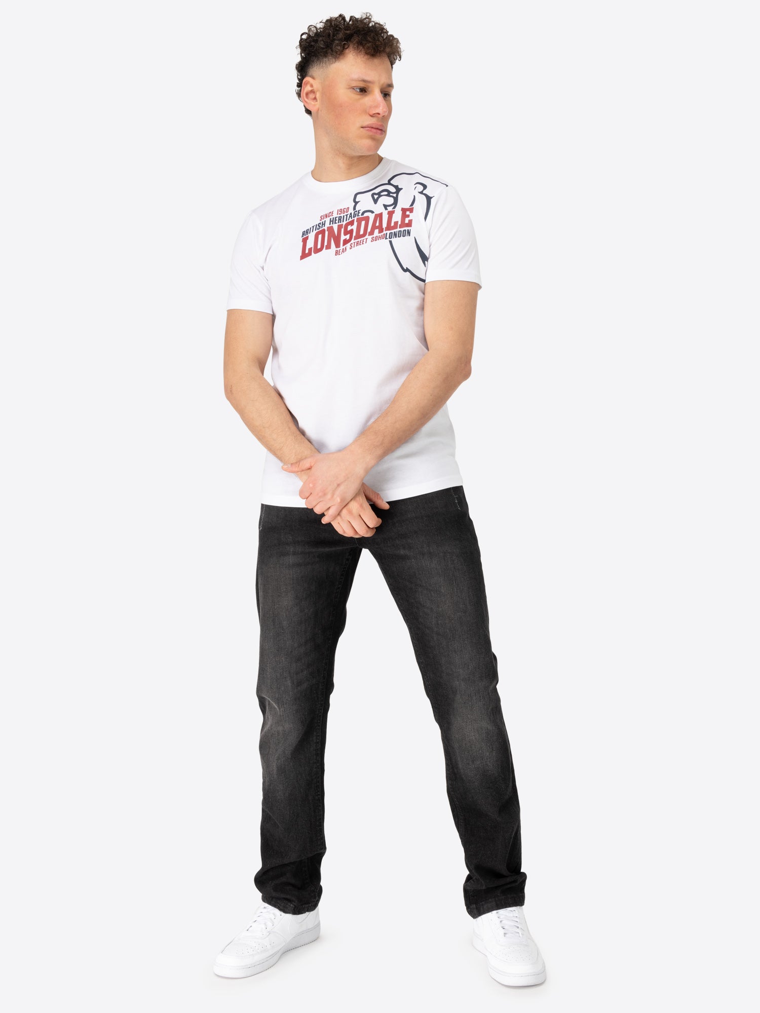 Lonsdale 111273 Walkley T-Shirt Weiss