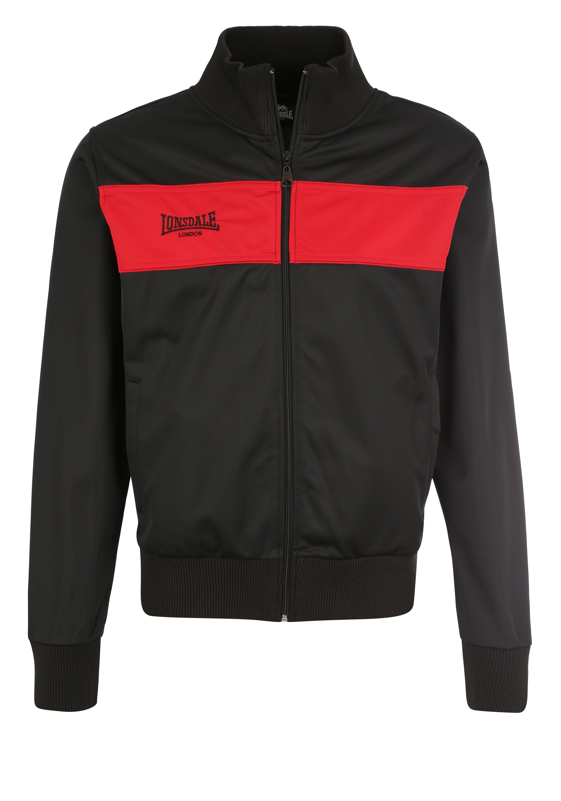 Lonsdale 111302 Alnwick Trikot Jacke Schwarz/Rot