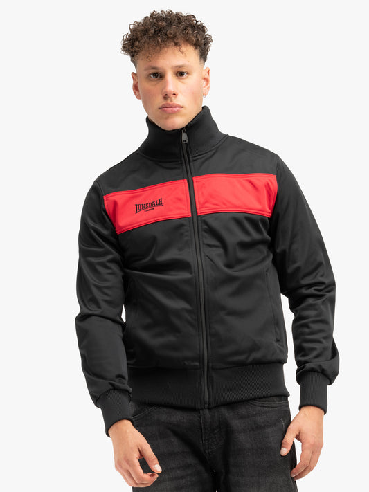 Lonsdale 111302 Alnwick Trikot Jacke Schwarz/Rot