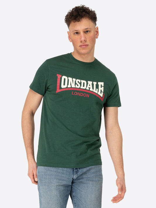 Lonsdale 113170 Two Tone T-Shirt Grün
