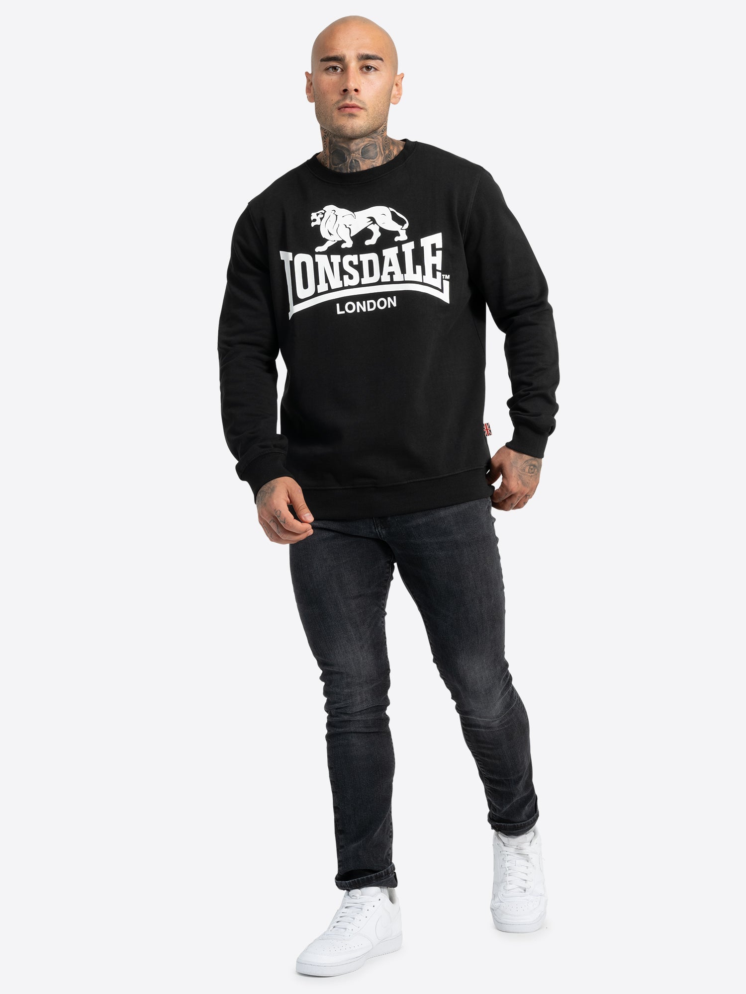 Lonsdale 113374 Go Sport Sweatshirt Schwarz
