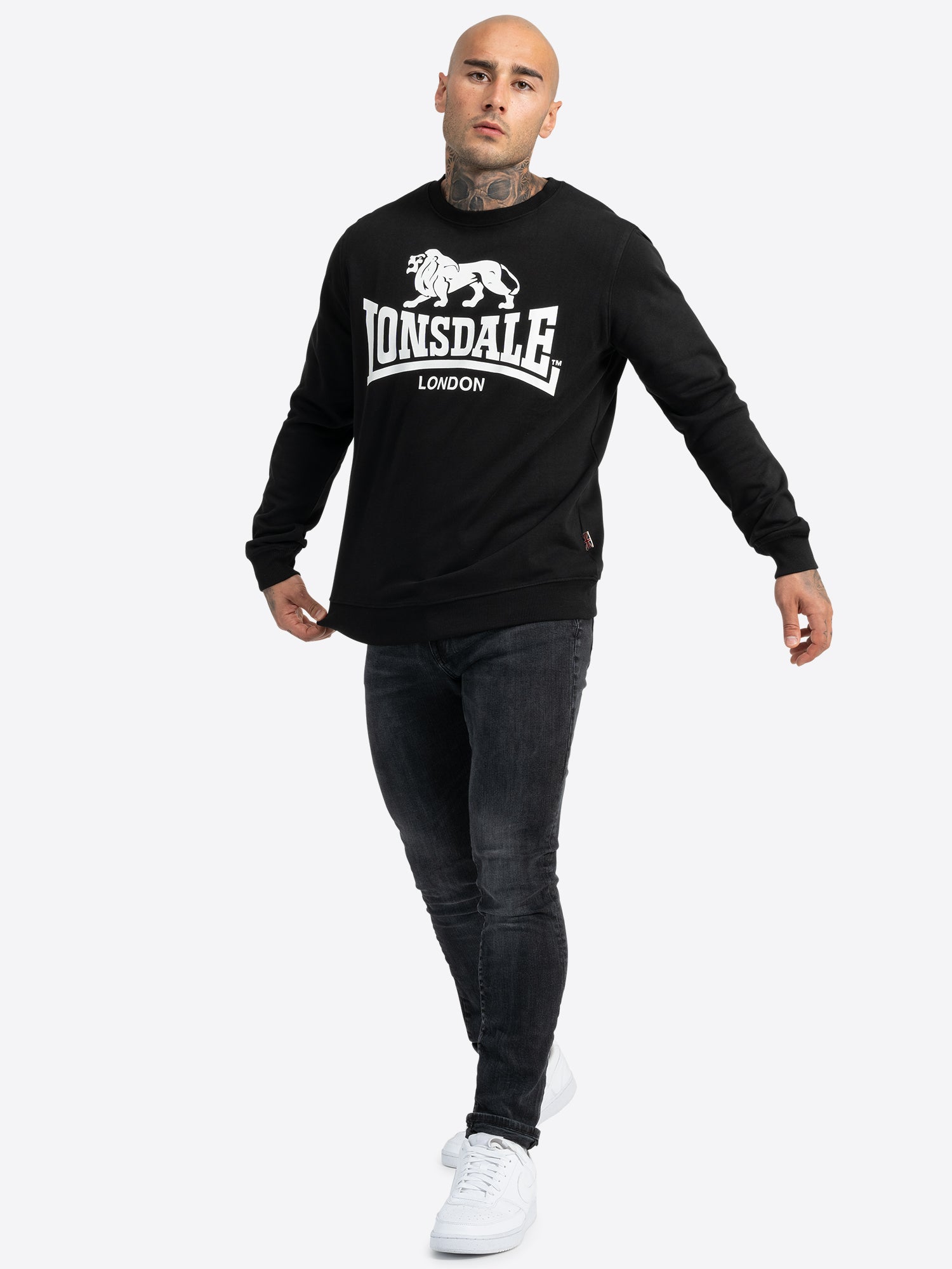 Lonsdale 113374 Go Sport Sweatshirt Schwarz