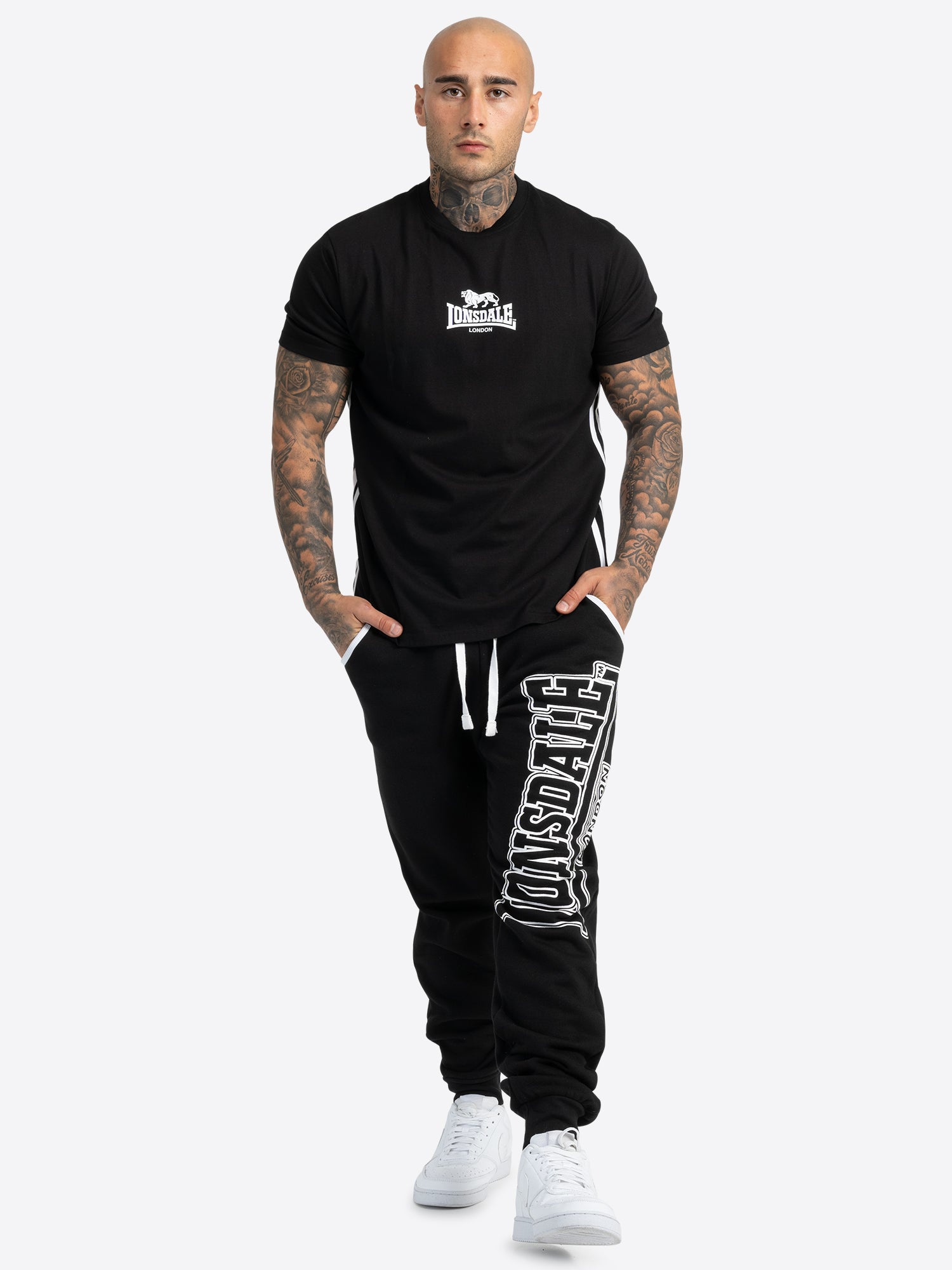 Lonsdale 113598 Marldon Jogginghose Schwarz