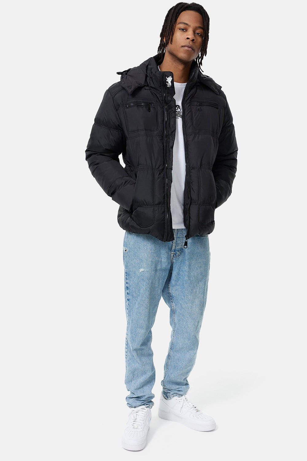 Lonsdale 113662 Kellan Kupuzenswinterjacke Schwarz