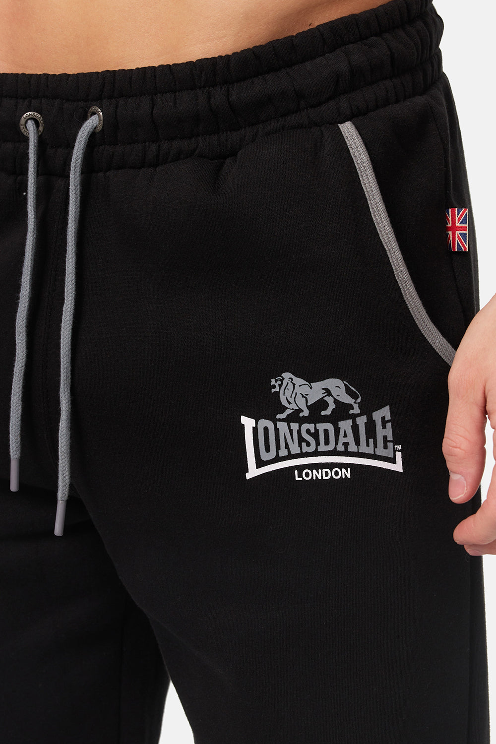Lonsdale 113673 Giffordland Jogginghose & Shorts Doppelpack Schwarz