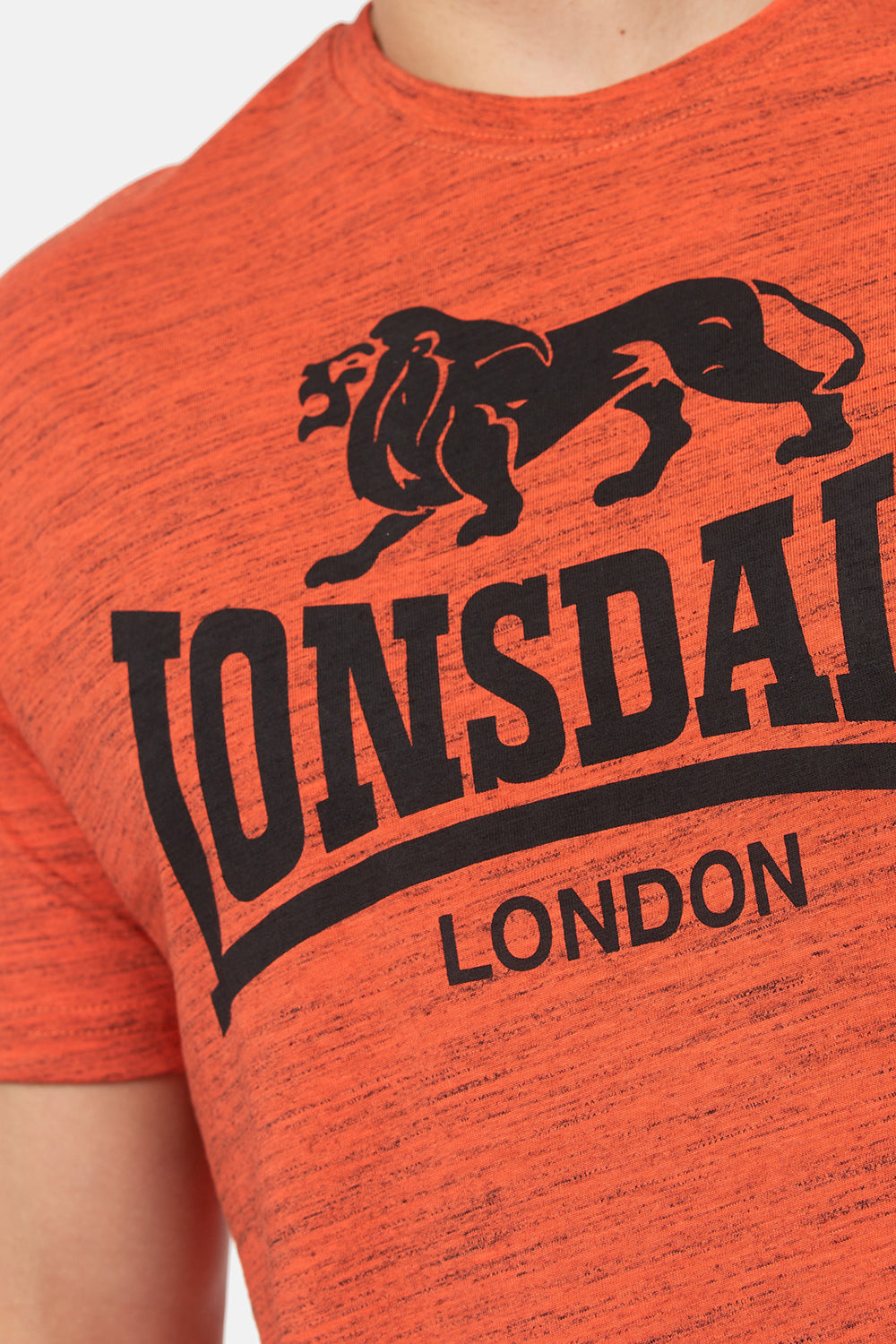 Lonsdale 113803 Gargrave T-Shirt Marl Orange