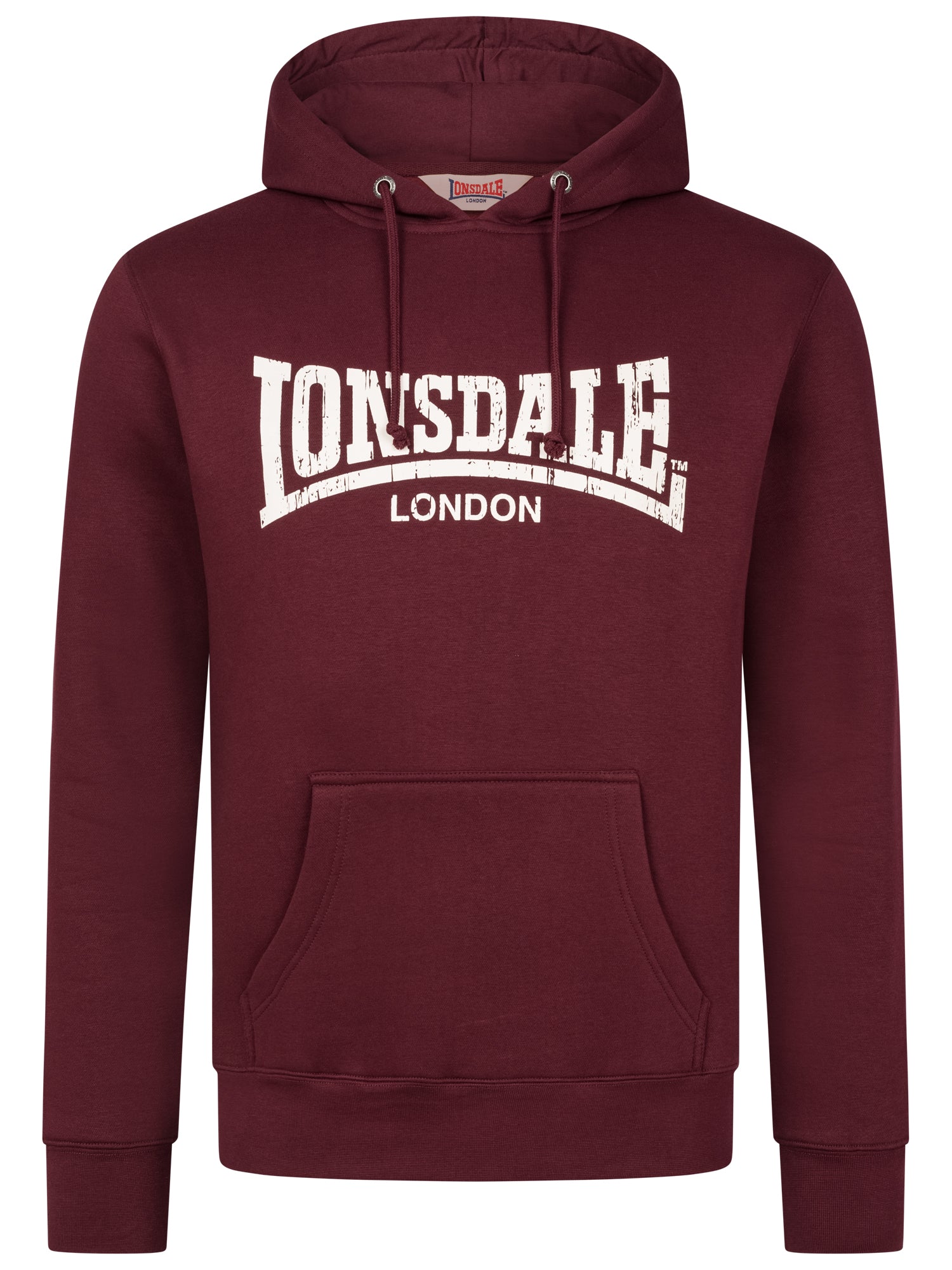 Lonsdale 113863 Wolterton Kapuzensweatshirt Oxblood
