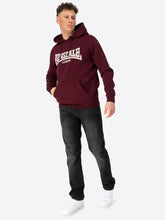 Laden Sie das Bild in den Galerie-Viewer, Lonsdale 113863 Wolterton Kapuzensweatshirt Oxblood
