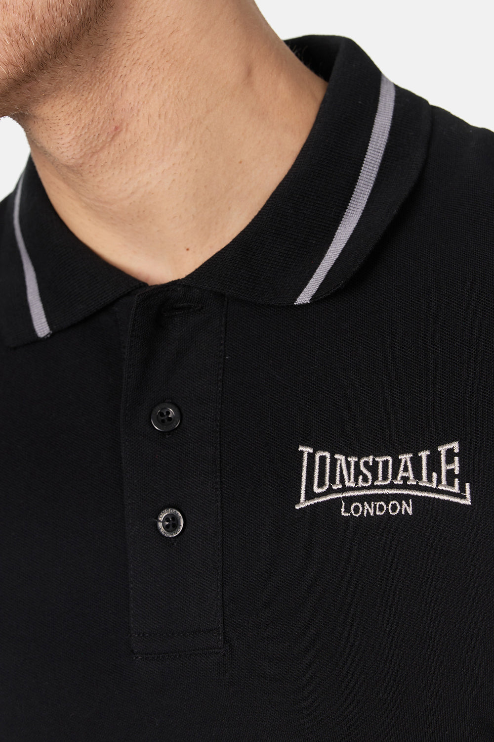 Lonsdale 113923 Cuaston Poloshirt Schwarz