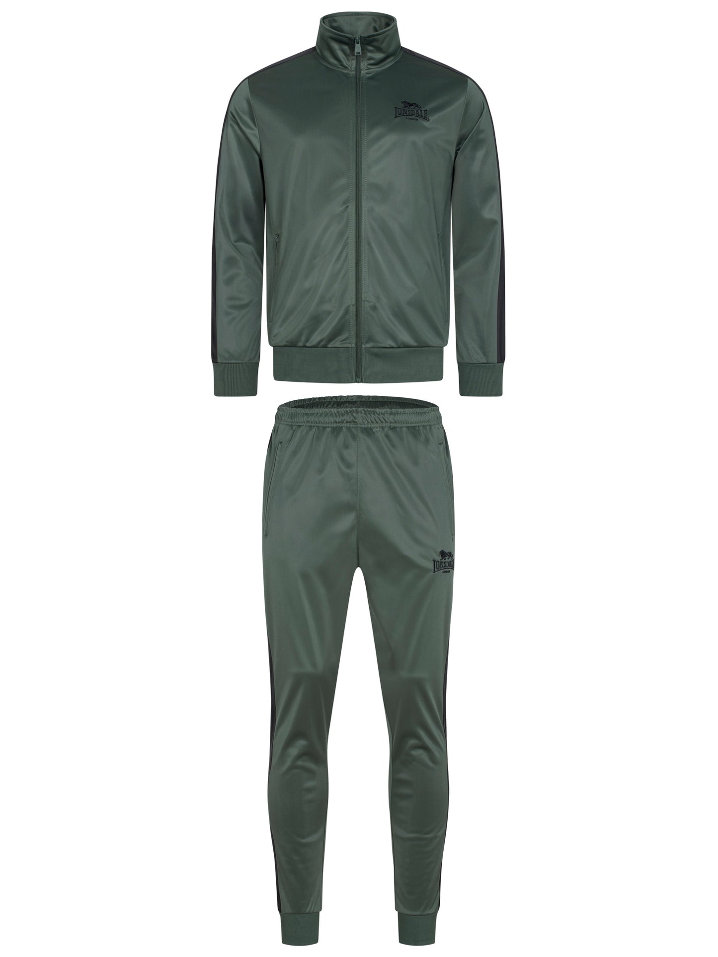 Lonsdale Trainingsanzug für Herren mit Kontrastdetails und glänzender Optik – bequem für Sport und Freizeit.