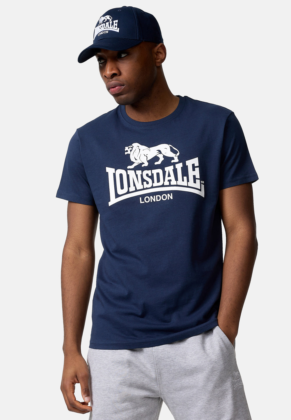 Lonsdale 114081 St. Erney T-Shirt  Navy