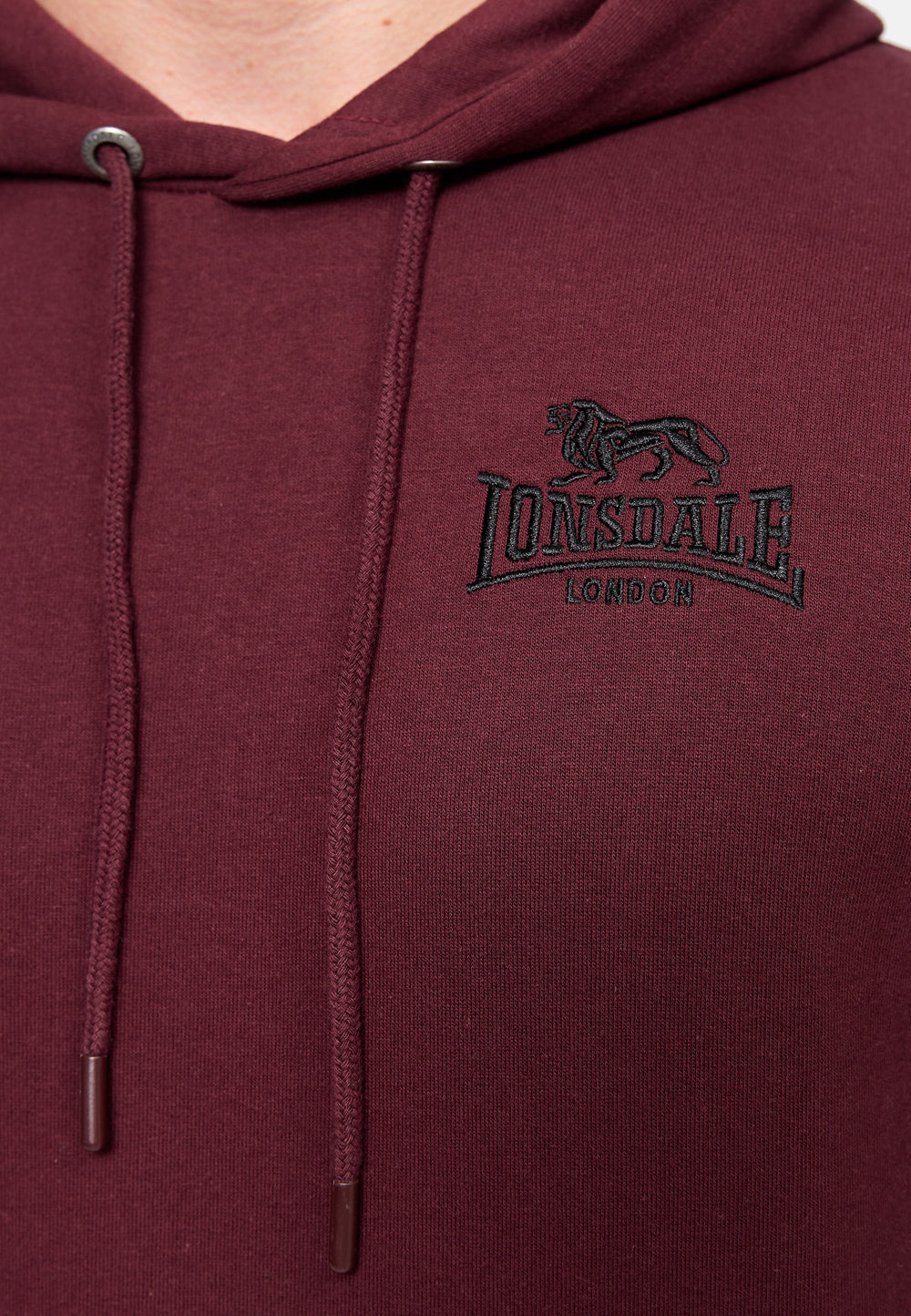 Lonsdale 114085 Talmine Kapuzenpullover Oxblood