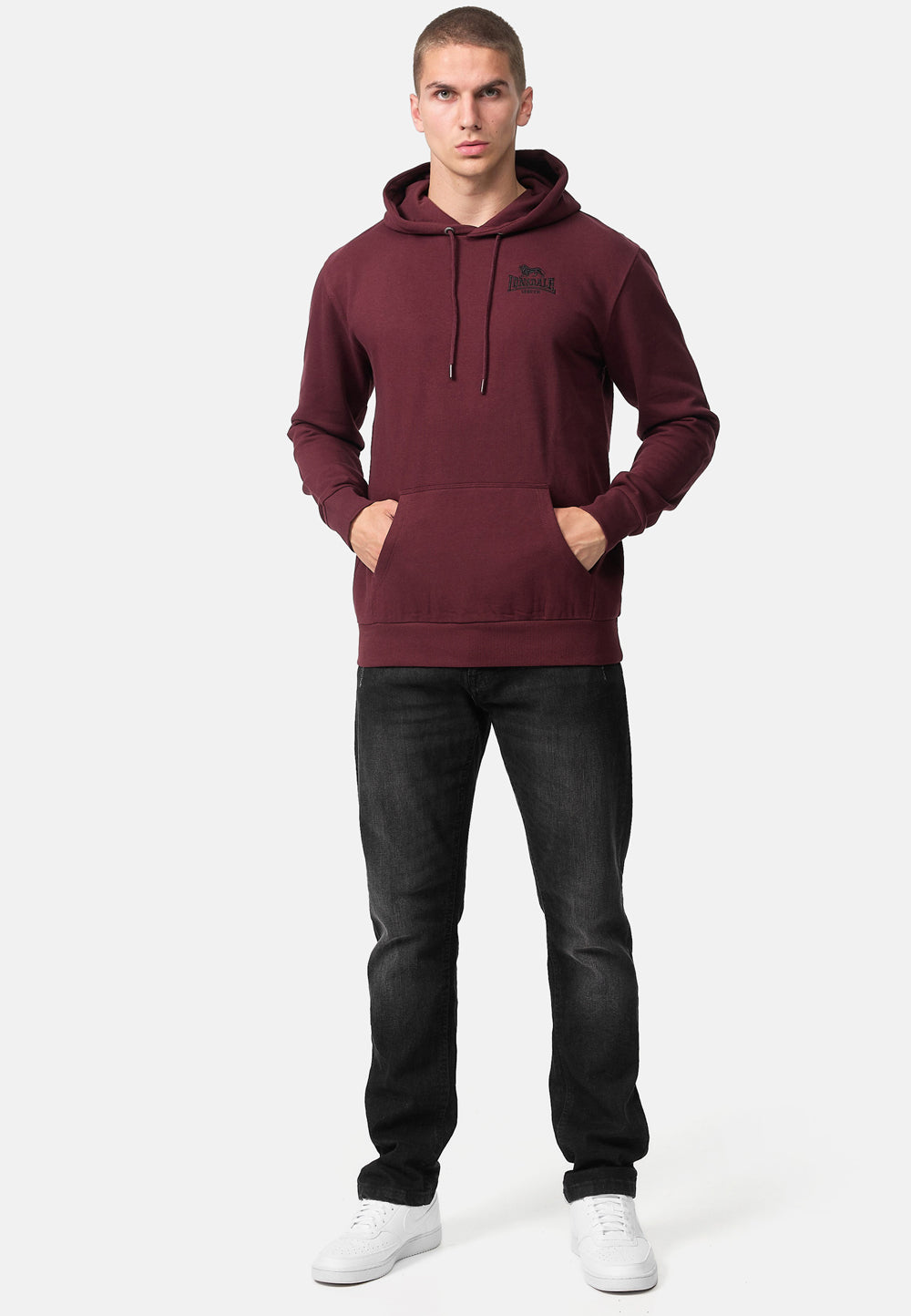 Lonsdale 114085 Talmine Kapuzenpullover Oxblood