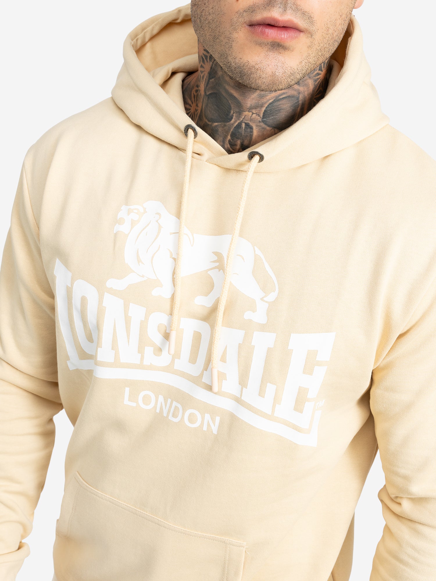 Lonsdale 114093 Sherborne Kapuzenpullover Beige