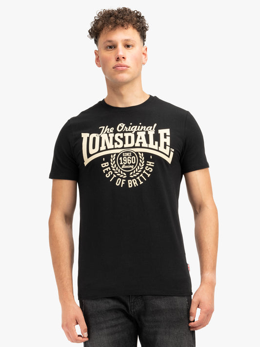 Lonsdale 114660 Bethersden T-Shirt Schwarz