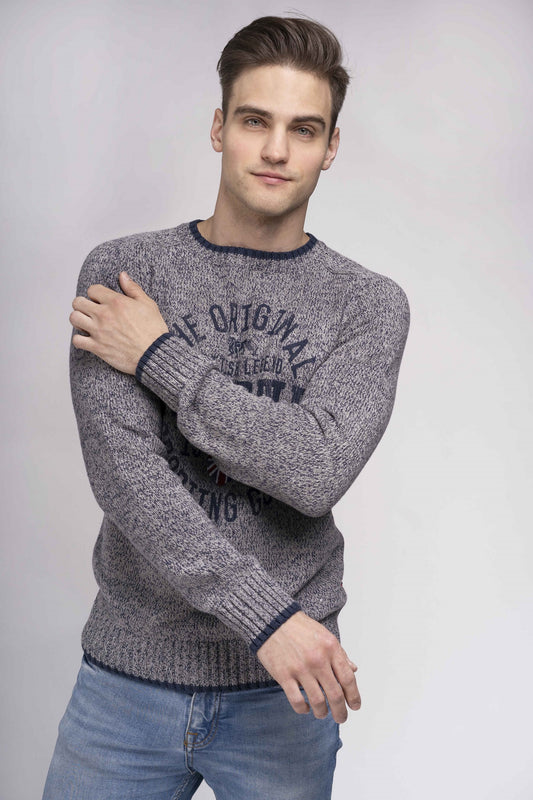 Lonsdale 114704 Borden Strickpullover Hellgrau