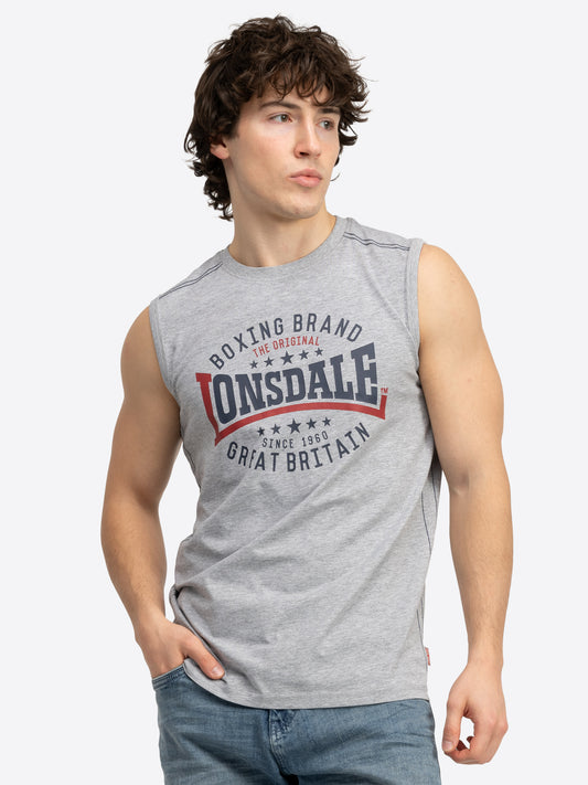 Lonsdale 114758 St. Agnes Singlet Marl Grey