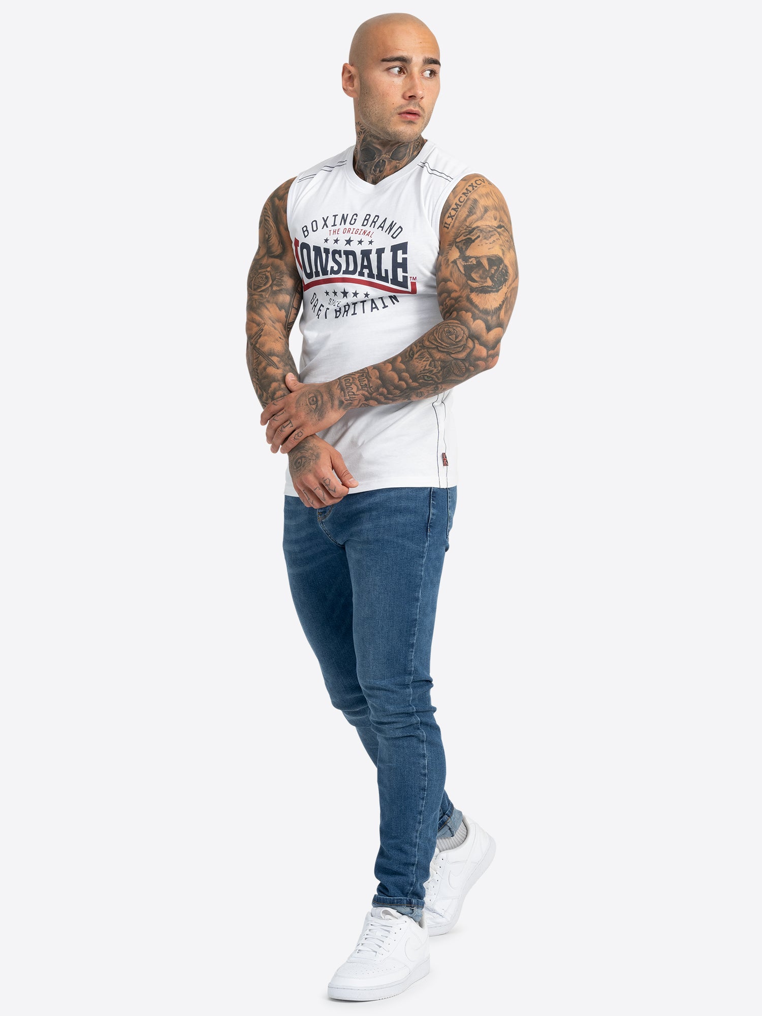 Lonsdale 114758 St. Agnes Singlet Weiss