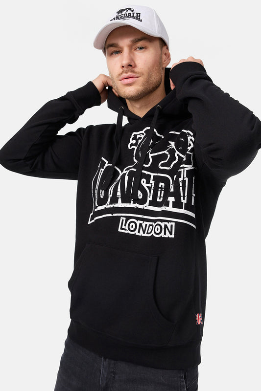Lonsdale 114940 Tadley Kapuzensweatshirt Schwarz