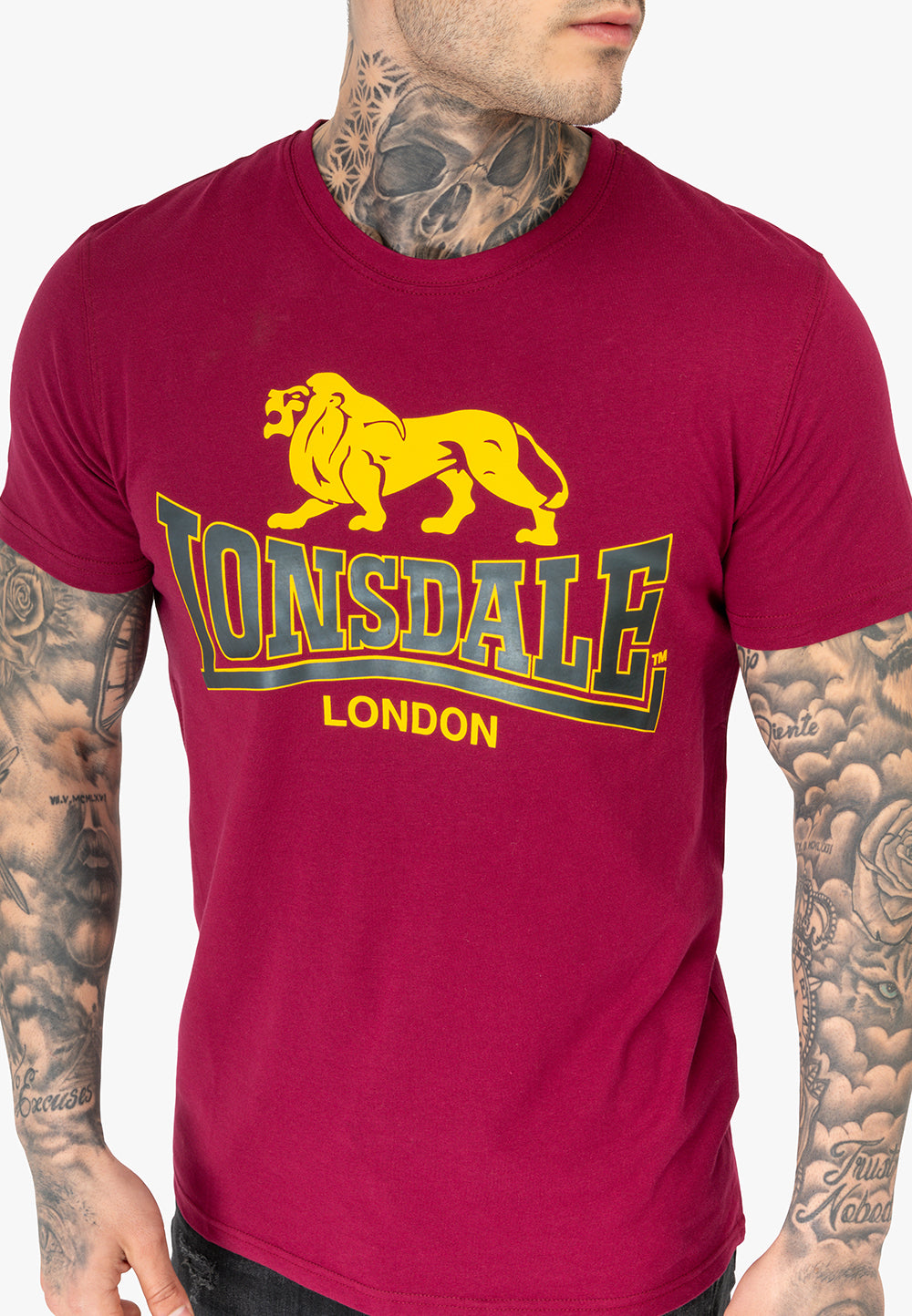 Lonsdale T-Shirt mit zweifarbigem Logodruck