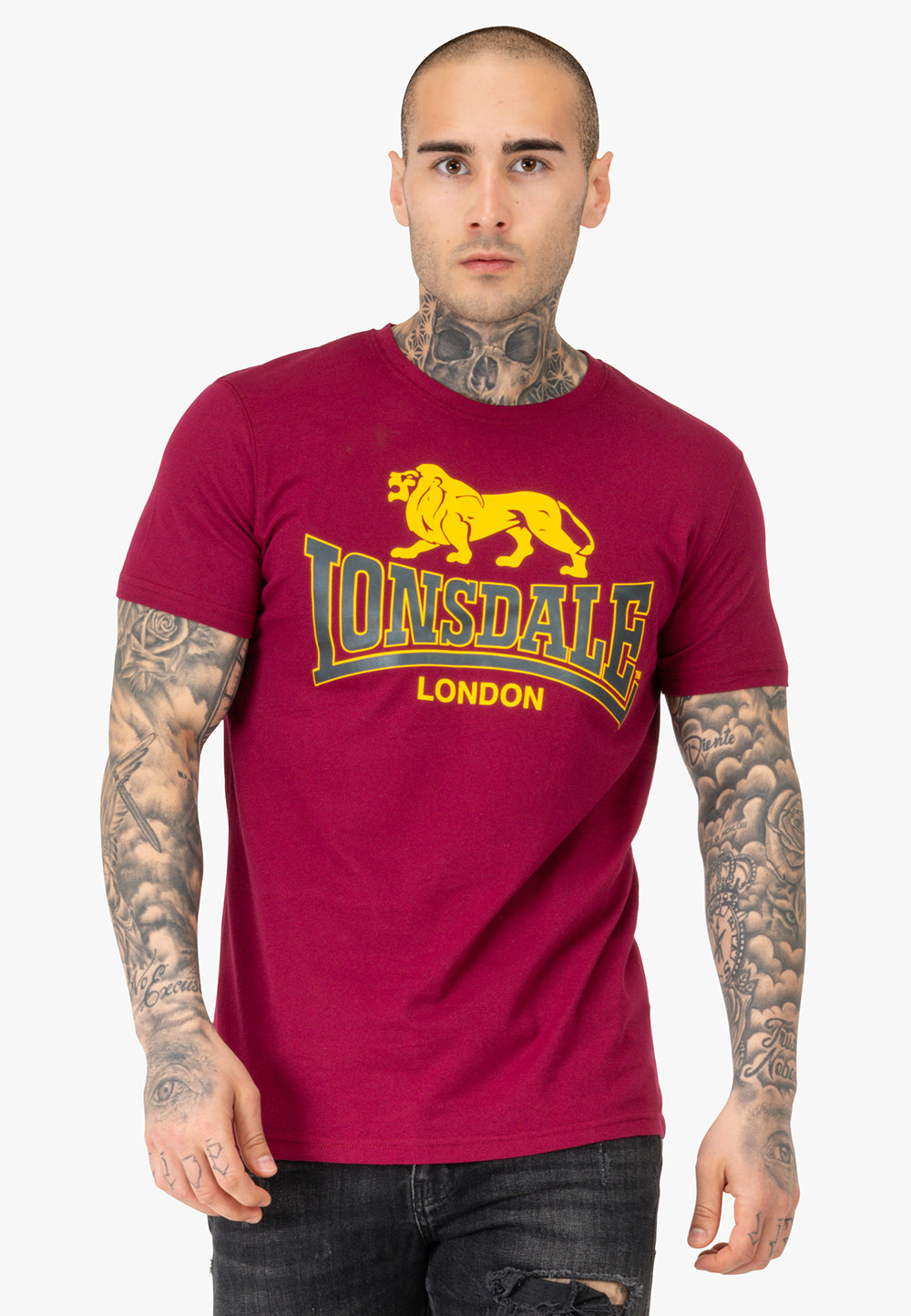 Lonsdale T-Shirt mit zweifarbigem Logodruck