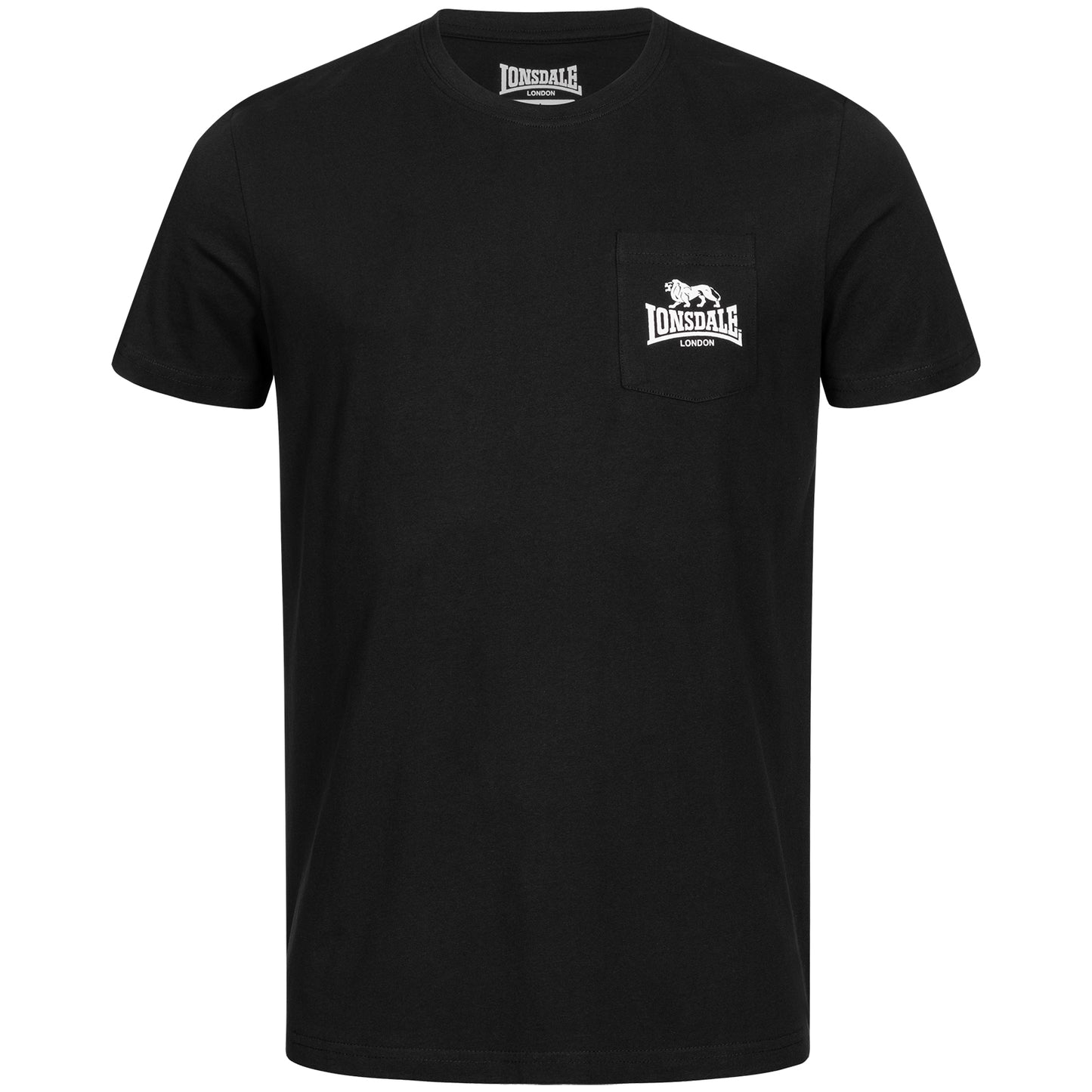 Lonsdale 115085 Sussex Doppelpack T-Shirt Schwarz