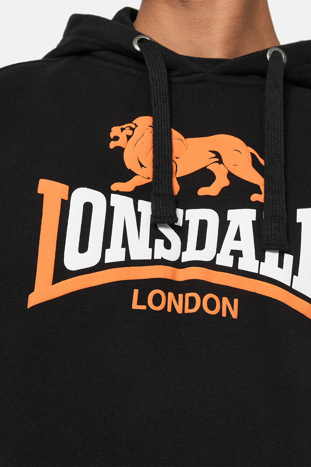 Lonsdale 116030 Thurning Kapuzenpullover Schwarz