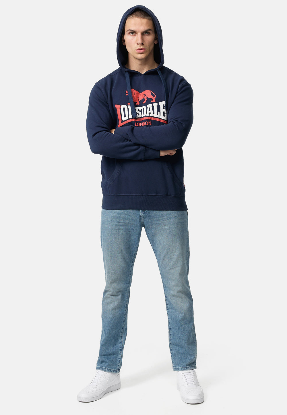 Lonsdale Hoodie für Herren in Dunkelblau
