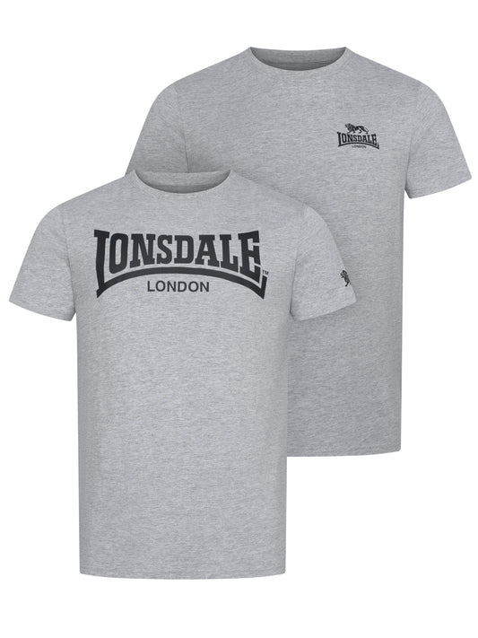 Lonsdale 116067 Piddinghoe Doppelpack T-Shirt - Marl Grey