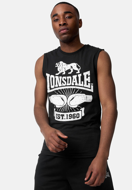 Lonsdale 117016 Cleator Singlet - Schwarz
