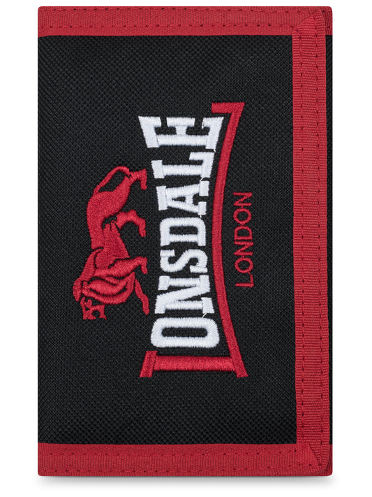 Lonsdale 117017 Higham Geldbörse Schwarz/Rot
