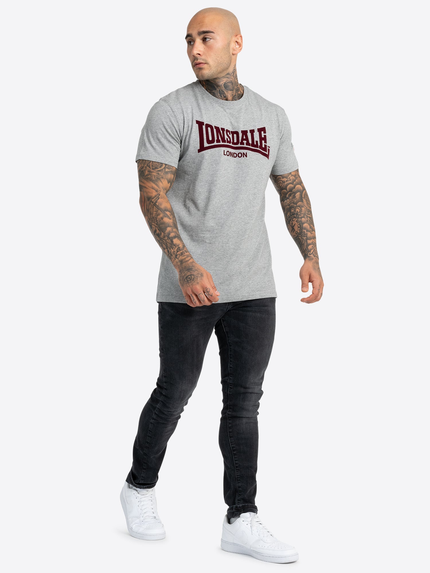 Lonsdale 117018 LL008 One Tone T-Shirt - Marlgrey