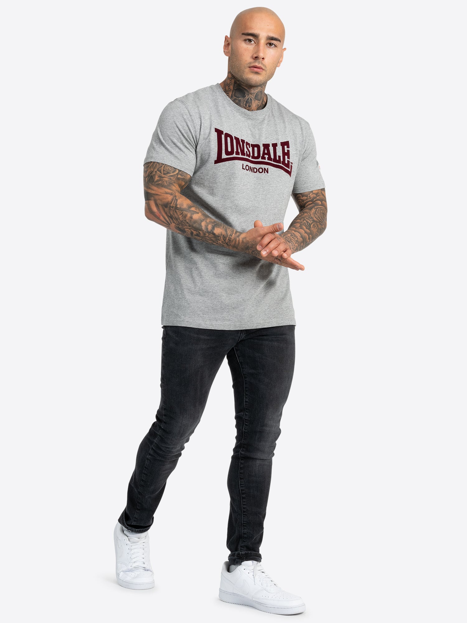 Lonsdale 117018 LL008 One Tone T-Shirt - Marlgrey