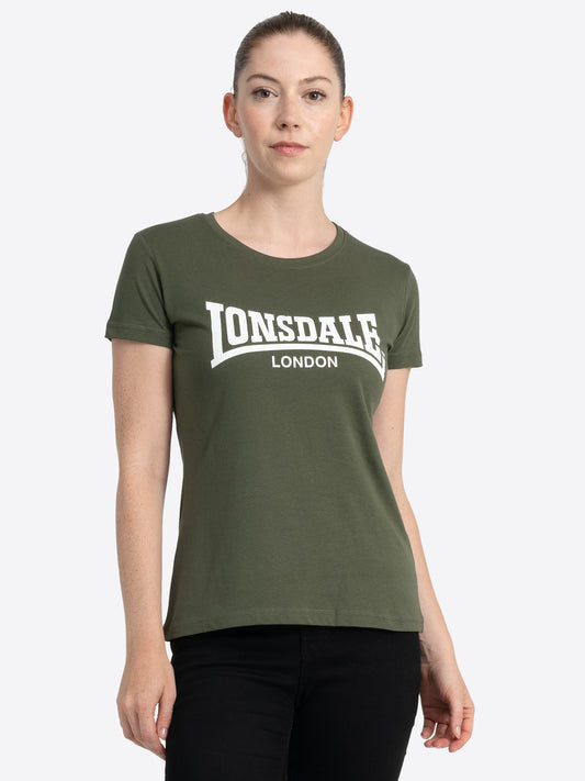 Lonsdale London 117020 Ladies Cartmel T-Shirt Olive