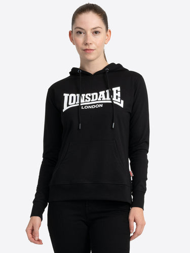 Lonsdale London 117023  Ladies Flookburgh Kapuzensweatshirt Schwarz