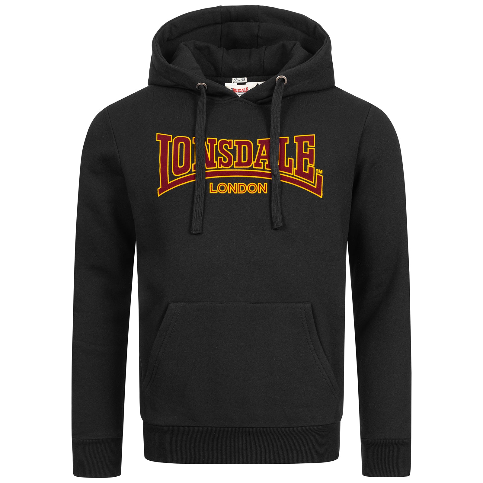 Lonsdale Kapuzensweatshirt in klassischem Design mit Frontprint, Kängurutasche und verstellbarer Kapuze – sportlich-lässig und bequem