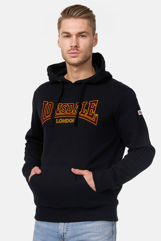Lonsdale Kapuzensweatshirt in klassischem Design mit Frontprint, Kängurutasche und verstellbarer Kapuze – sportlich-lässig und bequem