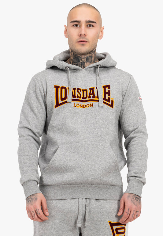 Lonsdale Kapuzensweatshirt in klassischem Design mit Frontprint, Kängurutasche und verstellbarer Kapuze – sportlich-lässig und bequem