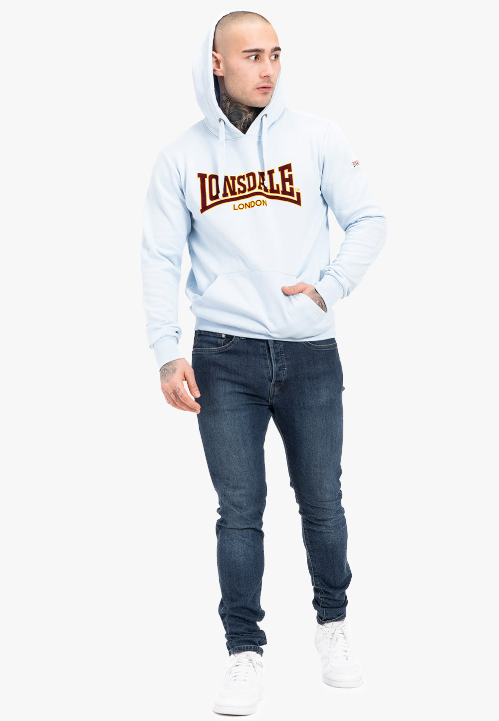 Lonsdale 117030 Hooded Classic LL002 Soft Sky